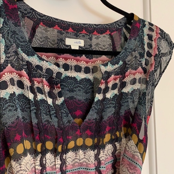 Anthropologie Odille Multicoloured Wrap Blouse - Picture 2 of 8